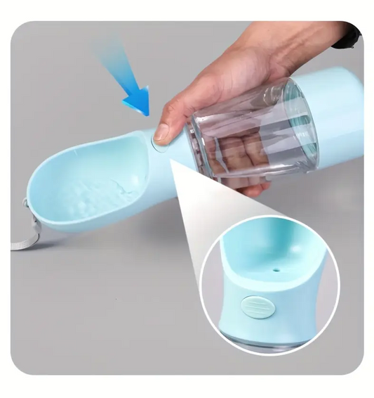 Botella dispensador multi usos para perros