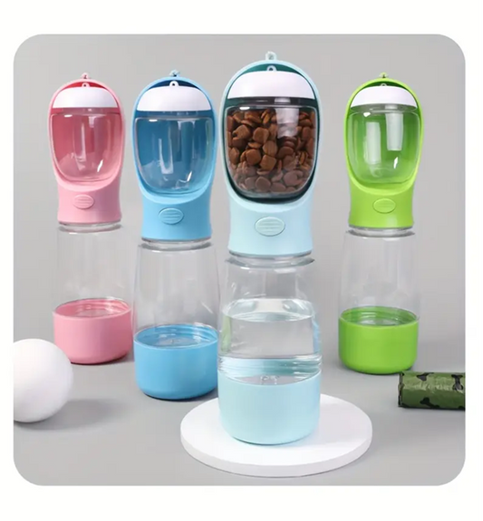 Botella dispensador multi usos para perros